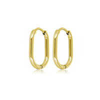 Elegante Gouden Oorring 18mm: Tijdloze Schoonheid