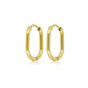 Elegante Gouden Oorring 18mm: Tijdloze Schoonheid