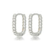 Elegant Twisted Silver Earring 14mm