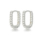 Elegant Twisted Silver Earring 14mm