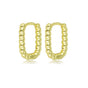 Elegant 14mm Gold Twisted Earring