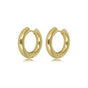 Radiant Golden Earring 20x4 mm - Timeless Elegance