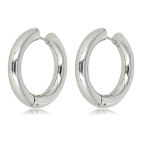 Stralende Zilveren Oorring 30x5 mm - Tijdloze Elegantie