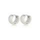 Radiant Steel Earrings: Compact Elegance