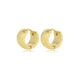Radiant Gold-Colored Mini Earrings 7x9 mm