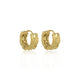 Elegante Gouden Oorringen met Uniek Patroon