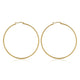 Stralende Gouden Oorring 60mm: Tijdloze Elegantie
