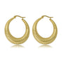 Radiant Golden Earring 45x7 mm - Unique Statement Jewelry