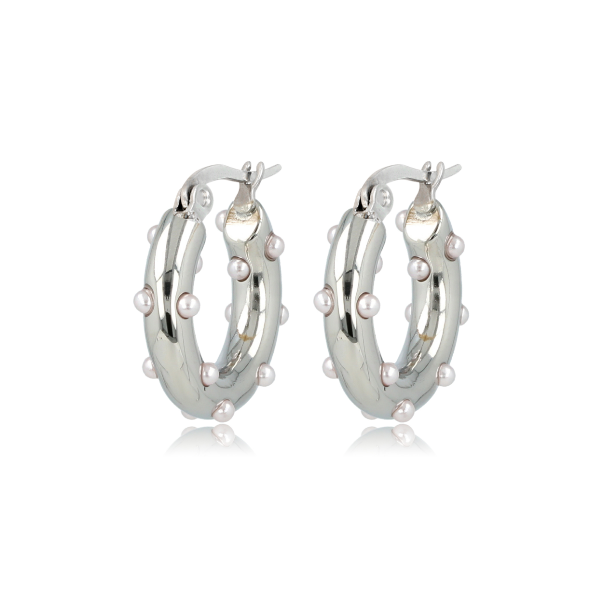 Pink Pearl Silver Earring: Elegance in Style