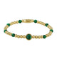 Edelstenen armband met Malachite bedel - My Bendel
