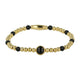 Edelstenen armband met Onyx bedel en stainless steel - My Bendel