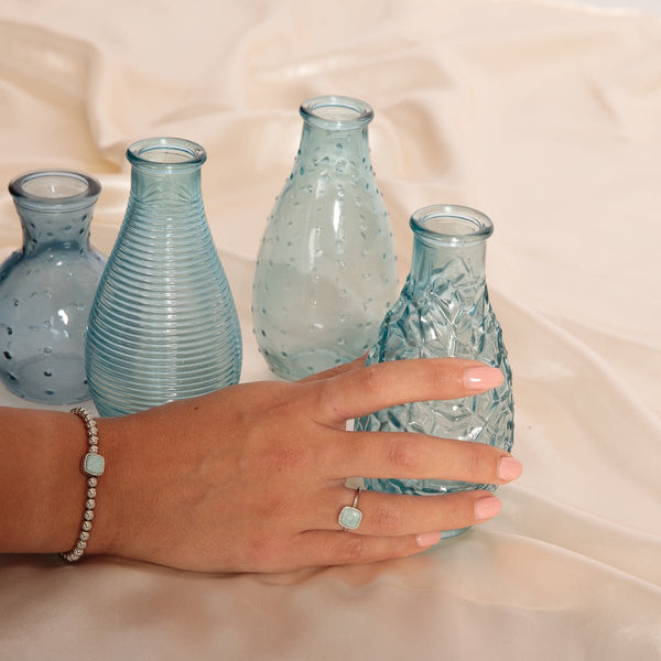 Elastische Amazonite Armband - Luxe Dames Sieraad - My Bendel