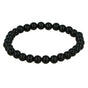 Elastische Black Agate Armband 6mm Edelstenen - My Bendel