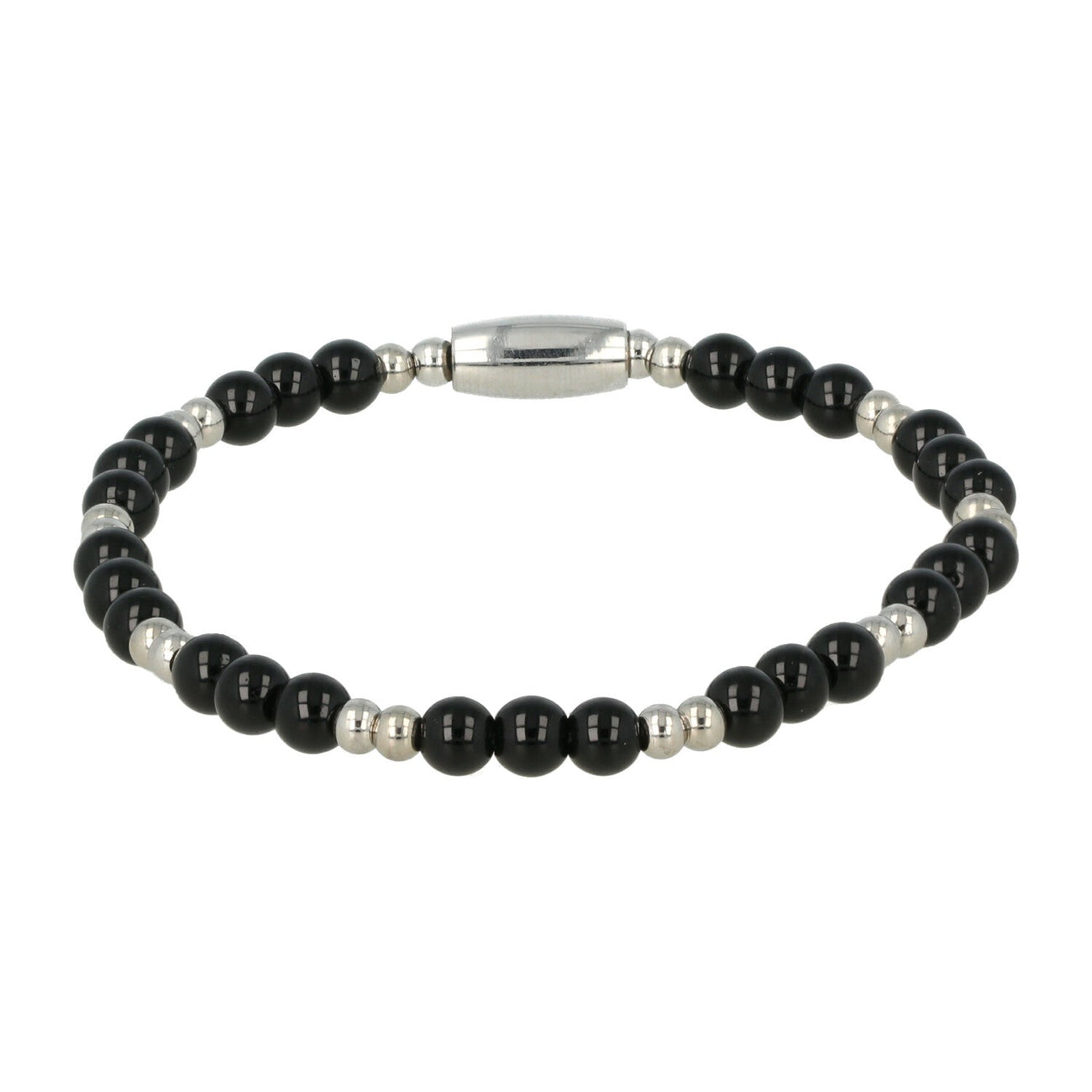 Elastische Onyx Armband - Luxe stainless steel Design - My Bendel