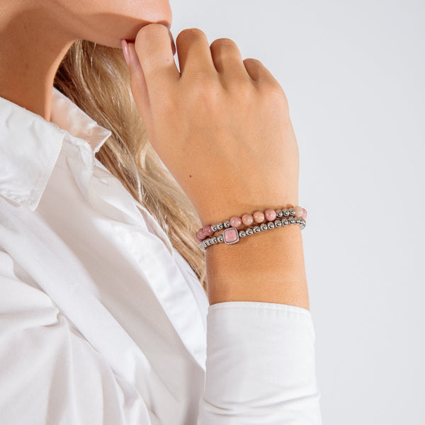 Elastische Rhodonite Armband voor Dames - My Bendel