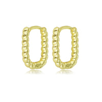 Elegante 14mm Gouden Twisted Oorring