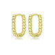 Elegante 14mm Gouden Twisted Oorring - My Bendel
