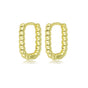 Elegante 14mm Gouden Twisted Oorring - My Bendel