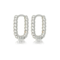 Elegante Gedraaide Zilveren Oorring 14mm