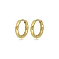 Elegante Gouden Oorring 12mm: Tijdloze Schoonheid