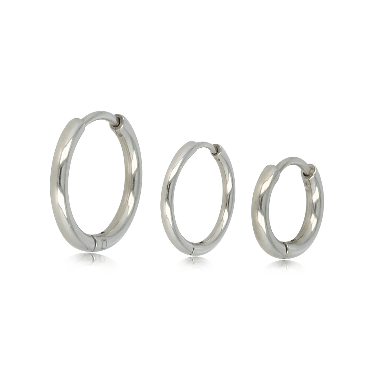 Elegante Trio: Diverse Zilveren Oorringen Set - My Bendel