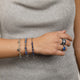 Zilveren Schakelarmband met Sodalite Edelstenen