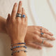 Zilveren Schakelarmband met Sodalite Edelstenen