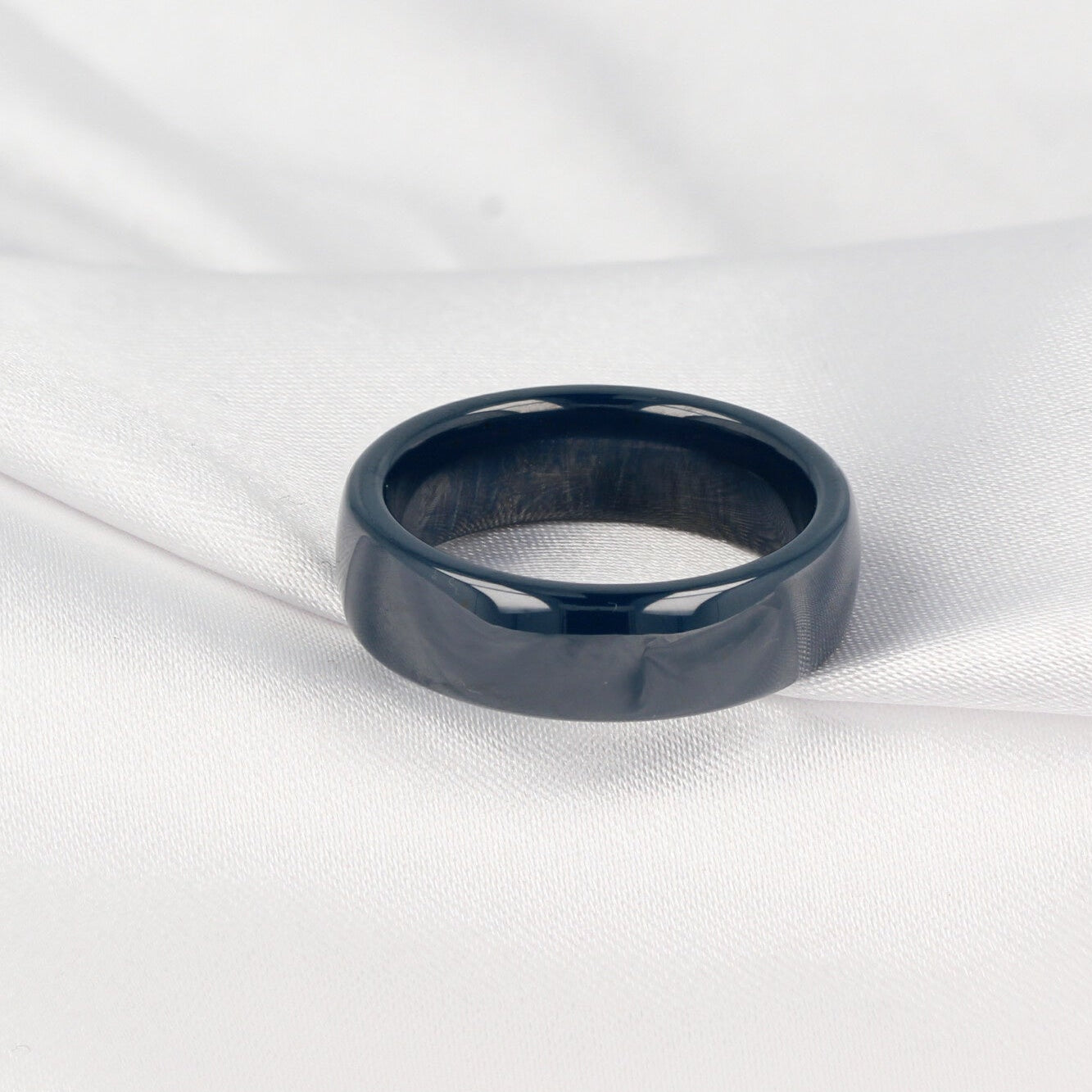 Onbreekbare keramieken ring - blauw - 6 mm breed - My Bendel