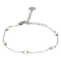Zilveren armband met keramieken kralen - sieraden