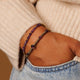 Gouden Armband met Amethyst kralen - Spiritueel Sieraad - My Bendel
