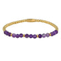 Gouden Armband met Amethyst kralen - Spiritueel Sieraad - My Bendel