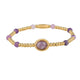 Gouden Armband met Lilac Quartz kralen - Spiritueel - My Bendel
