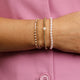 Gouden Armband met Roze Glasstenen - Elegant Design - My Bendel