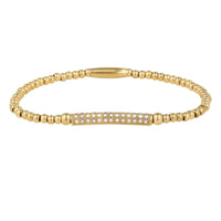 Goldenes Armband mit Zirkonia-Anhänger - Elegant & Stilvoll