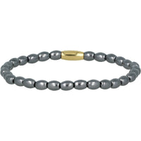 Gouden Armband met Zwarte Parels - Mysterieus Design