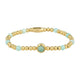 Gouden Bedelarmband met Amazonite Edelsteen - My Bendel