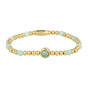 Gouden Bedelarmband met Amazonite Edelsteen - My Bendel
