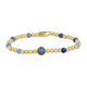 Gouden Bedelarmband met Blue Aventurine Edelsteen - My Bendel