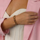 Gouden Bedelarmband met Rhodonite Edelsteen - My Bendel