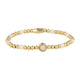 Gouden Bedelarmband met Rose Quartz Edelsteen - My Bendel