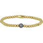 Gouden bedelsarmband met Zwarte Parel - Mysterieus - My Bendel