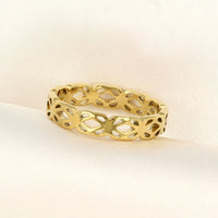 Gouden bloemenring - Tijdloos en elegant sieraad - My Bendel