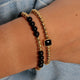 Onyx-Schmuckset - goldfarben