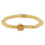 Gouden Elastische Armband met Picture Jasper Edelsteen - My Bendel