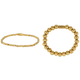 Gouden Elastische Armbanden Set - 2 Stuks - My Bendel