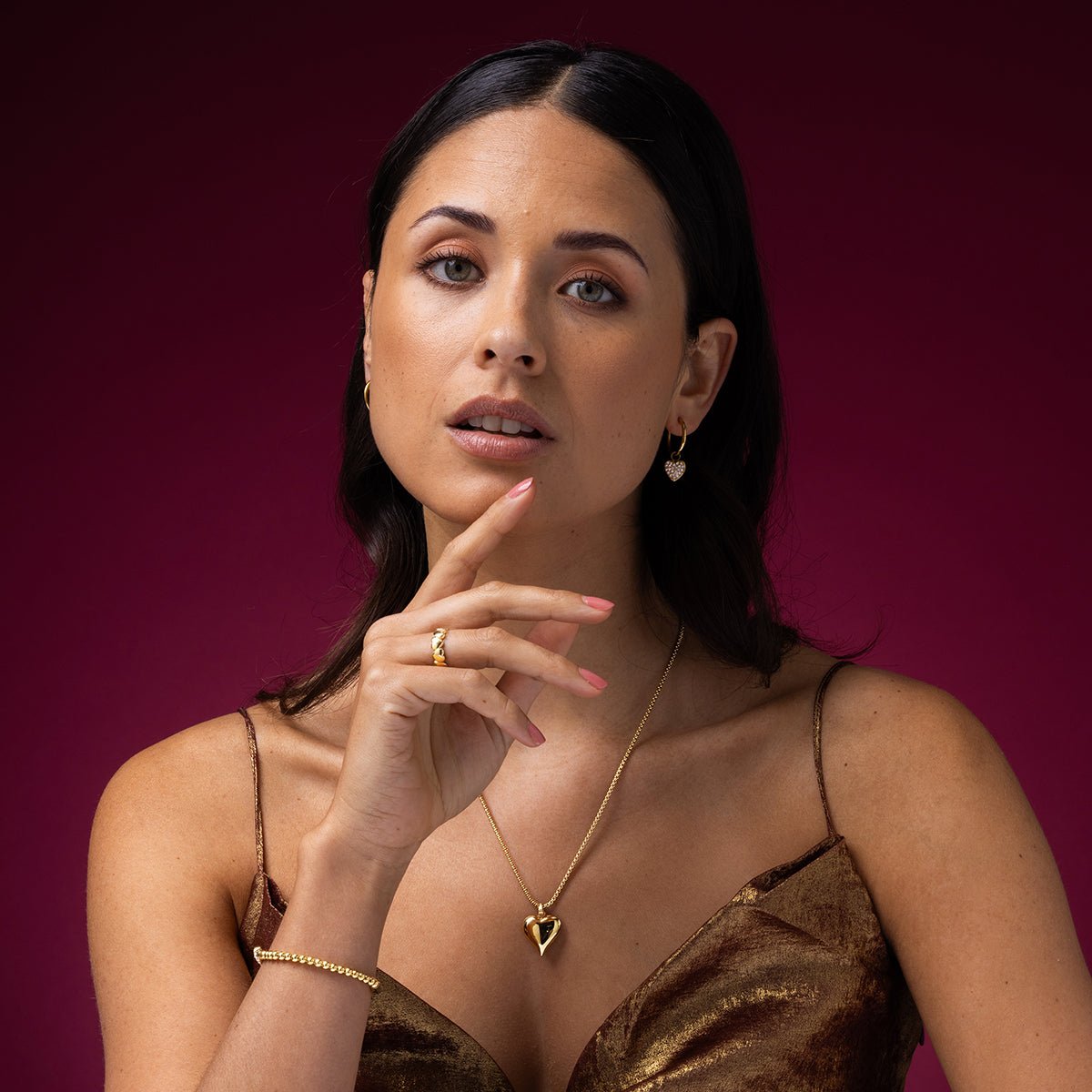 Gouden hartenring - Liefde voor elke dag - My Bendel