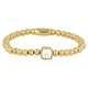 Gouden Howlite Armband - Luxe Elastische Damesarmband - My Bendel
