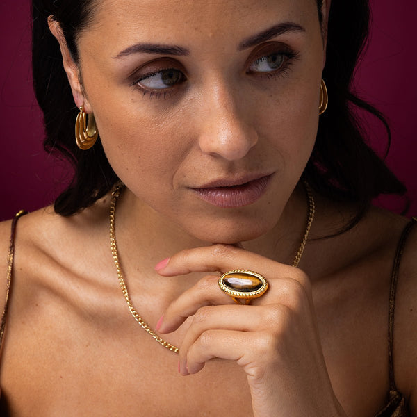 Gouden Ketting 4mm Grove Schakels Stoer Design - My Bendel