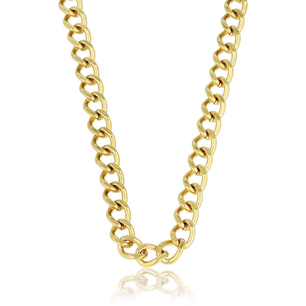 Gouden Ketting 6mm Grove Schakels Stoer Design - My Bendel