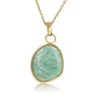 Gouden Ketting met Amazonite Hanger - Unieke Edelsteen - My Bendel